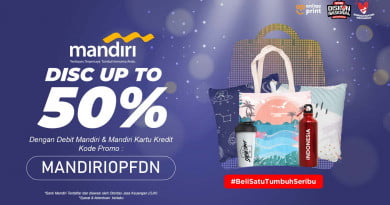Promo Bank Mandiri @Festival Diskon Nasional 2020 Diskon Ekstra 75 Ribu! Promo Bank Mandiri @Festival Diskon Nasional 2020 Diskon Ekstra 75 Ribu!