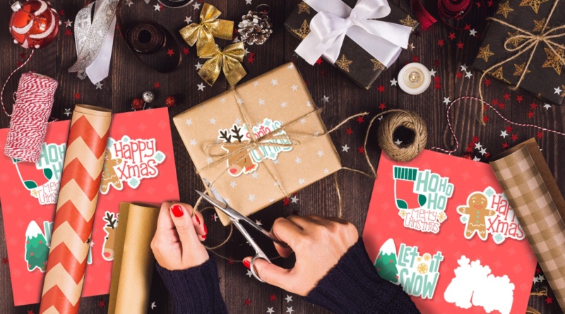 Stiker natal untuk hampers natal oleh Online Print