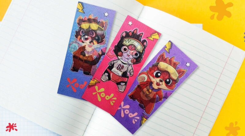 Bookmark lenticular custom dengan gambar karakter XODE di onlineprint.co.id