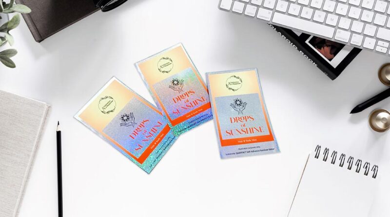 Sticker hologram custom di Online Print