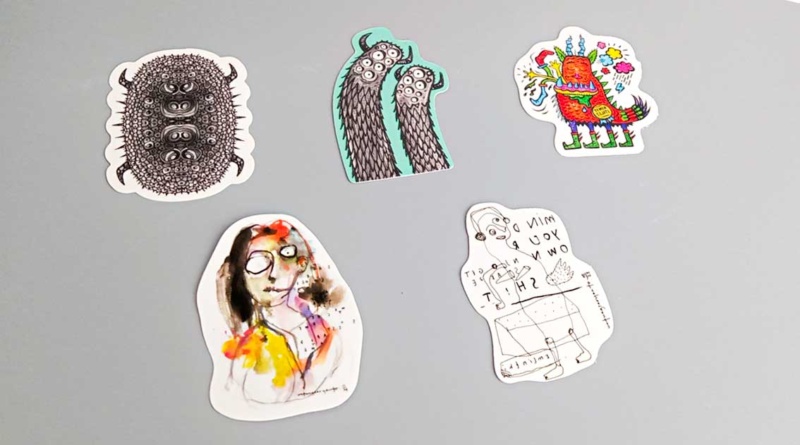 Ukuran stiker die cut