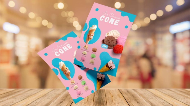 Ilustrasi Desain Brosur Makanan