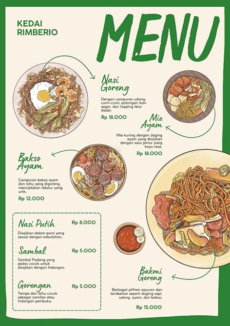 Ilustrasi desain brosur ilustratif - Online Print