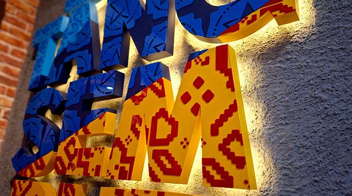 cara kerja lampu LED custom di Online Print.