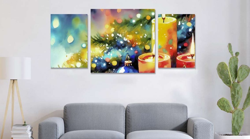 Cetak kanvas untuk interior