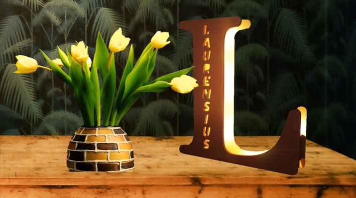 custom lampu led untuk ruang tamu di Online Print.