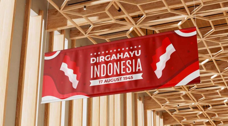desain spanduk kemerdekaan