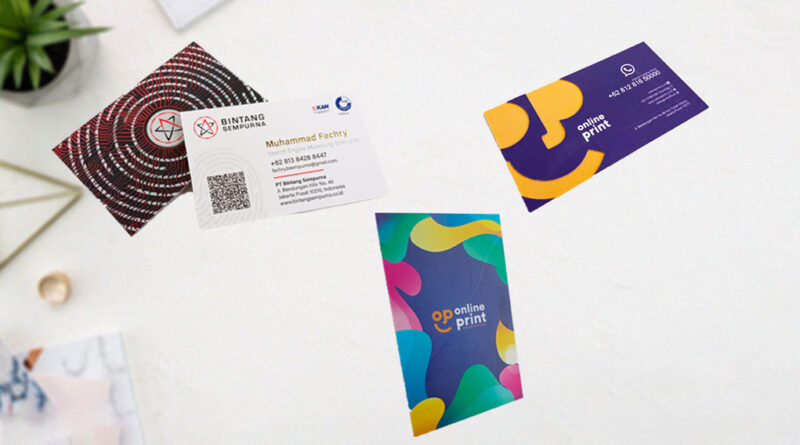 jenis-jenis kartu cetak