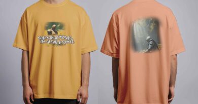 Ilustrasi kaos DTF custom