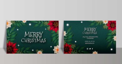 kartu ucapan natal custom