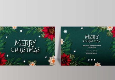 kartu ucapan natal custom