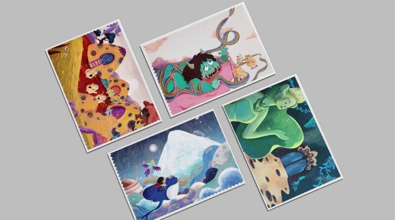 cetak postcard premium