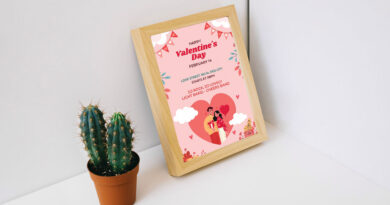 desain poster promo Valentine