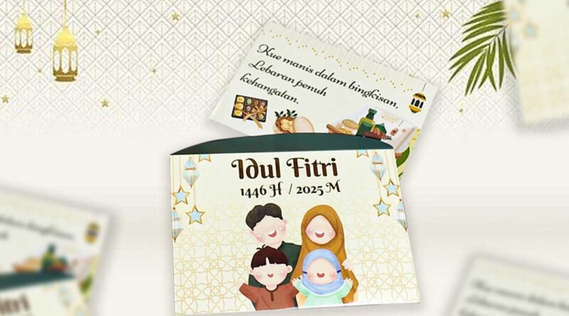 kartu ucapan lebaran