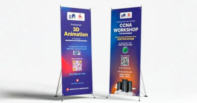 Contoh desain x banner