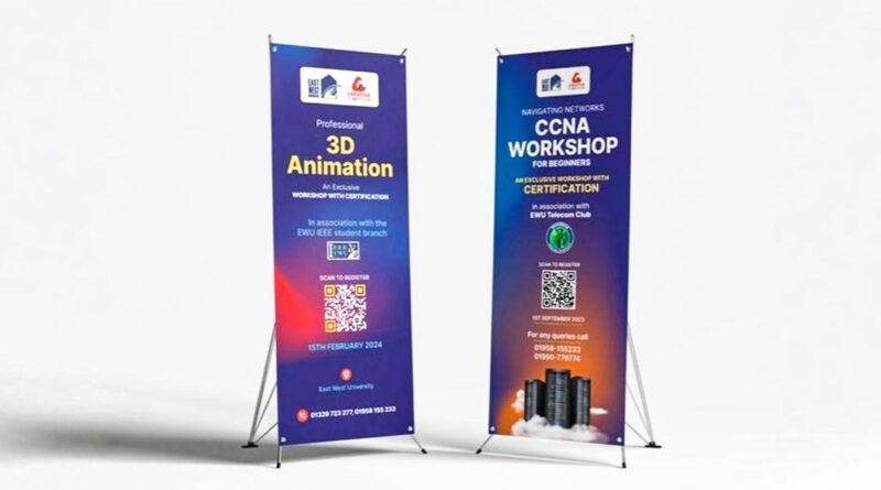 Contoh desain x banner