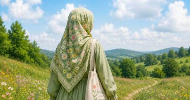 hijab segi empat full color