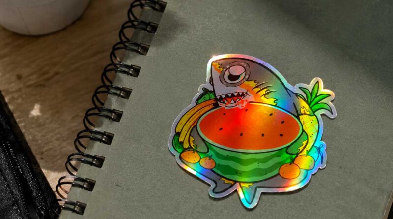 sticker hologram custom produk