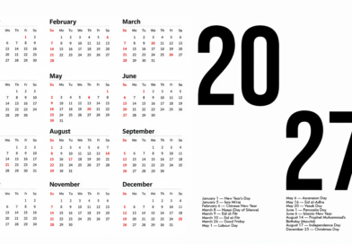 Kalender 2027