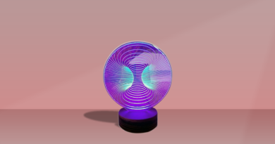 Lampu LED Akrilik 3D